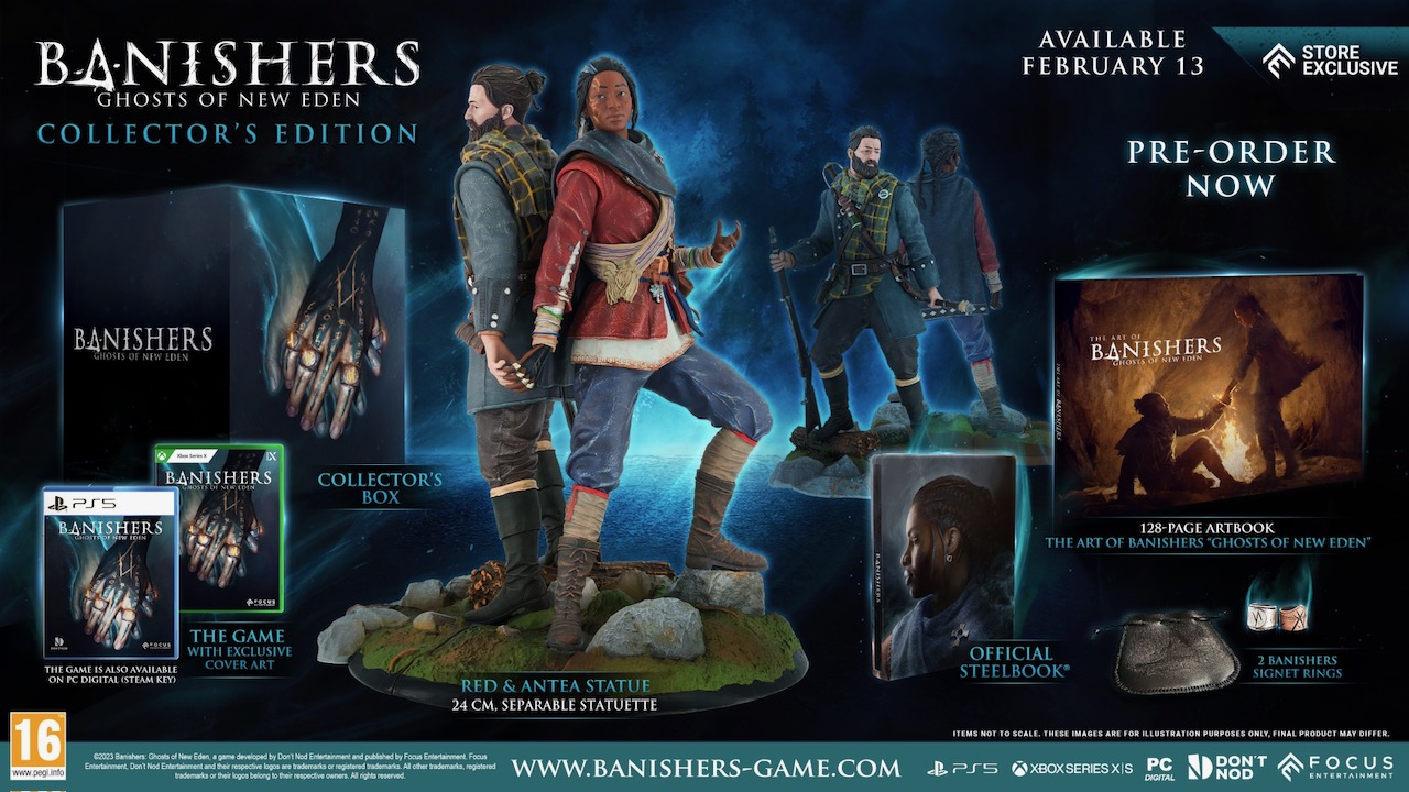 Image of the Banishers: Ghosts of New Eden Collector's Edition contents