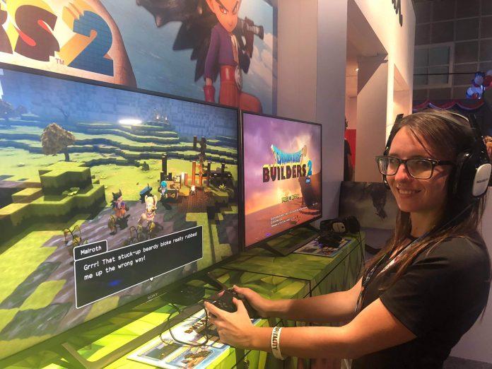 Cinelinx Gaming Editor, Katy Barber, covering E3 2019