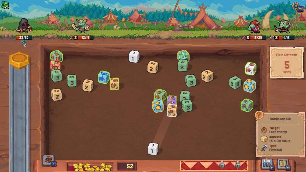 Gameplay of Rune Dice
