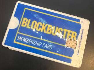 Blockbuster Video Sticker, Credit Card Cover